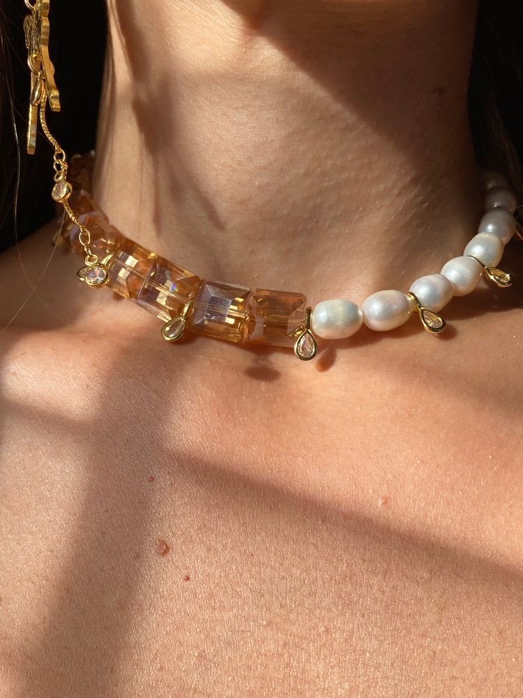 ZINNIA PERLADA CHOKER