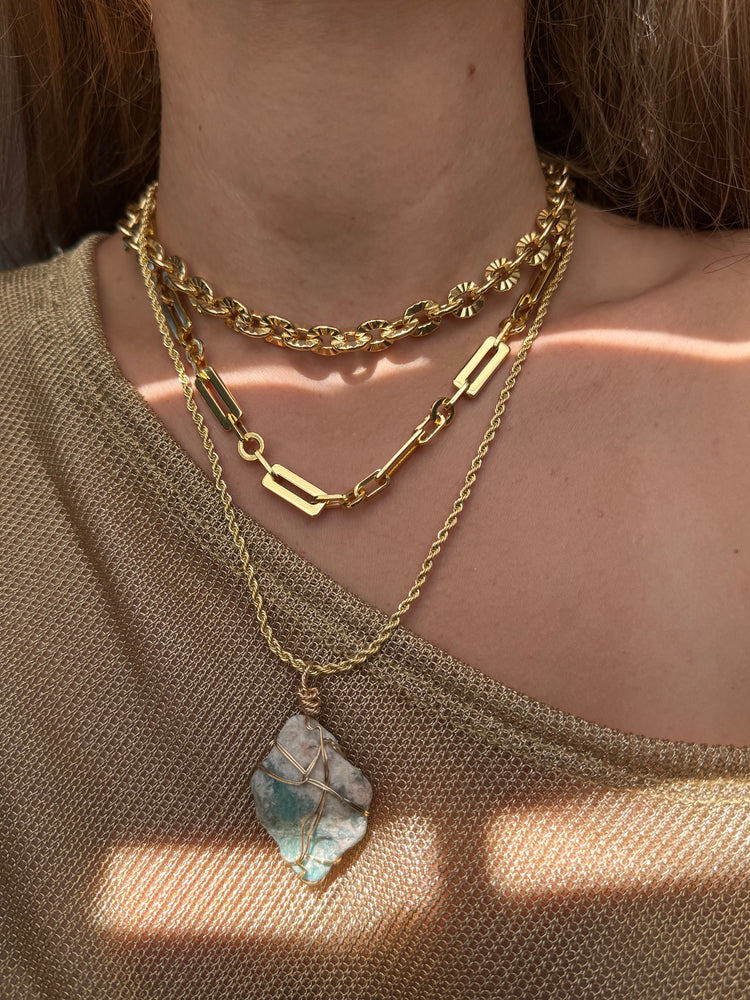 ROUGH MINERALS NECKLACE