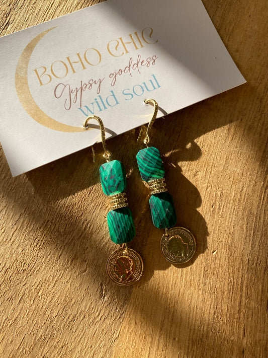 MALAQUITE EARRINGS