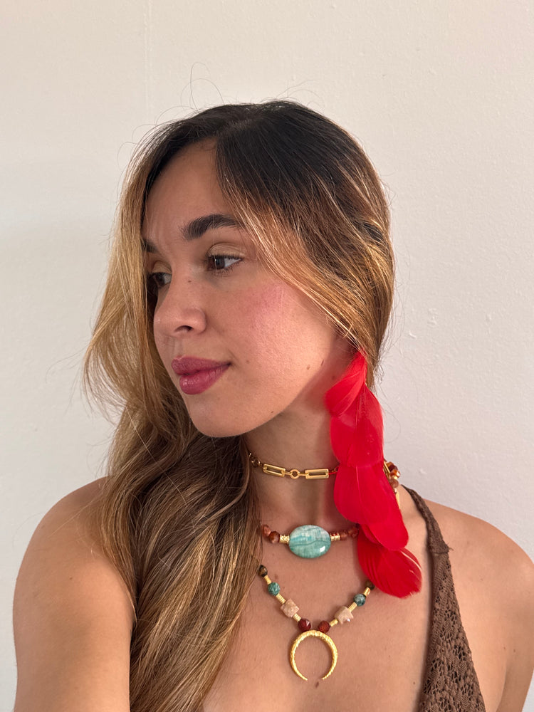 BOHO FEATHER CUFF